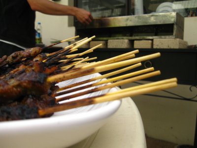Satay Spit in action