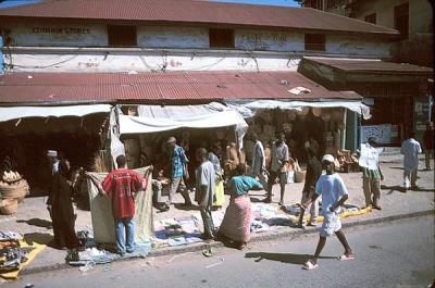 mombasa  street market.