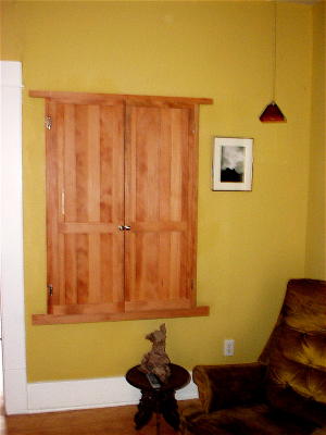 Built in cabinet (reclaimed fur)