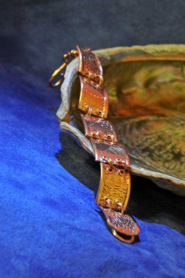 Copper Etched Bracelet