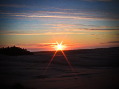 Oregon Dunes at Sunset