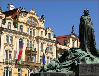 jan hus monument old town square
