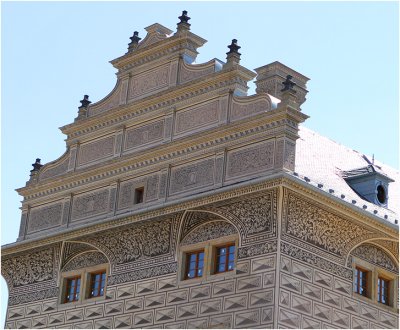 facade of schwarzenberg palace prague castle