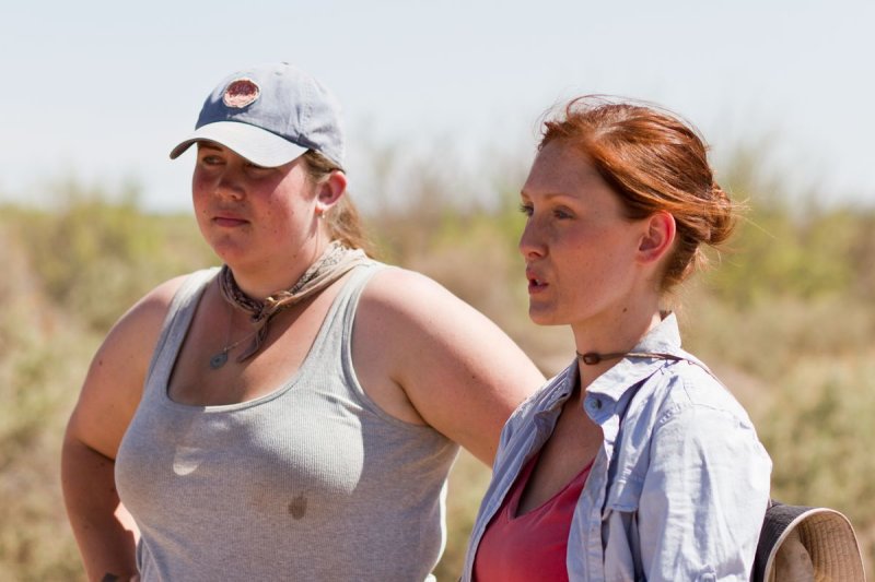 Jo Weishaar and Katherine Brooks (Archaeology field school)