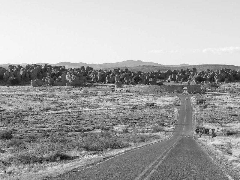Approach to City of Rocks State Park, NM