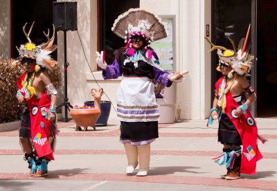 Navaho dancers performing at NMSU
