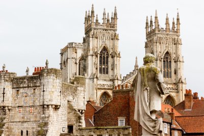 York Minster (cathedral) looms over the city