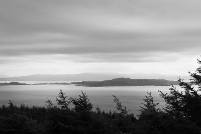 Raasay Island from the foothills of the Storr Mountains