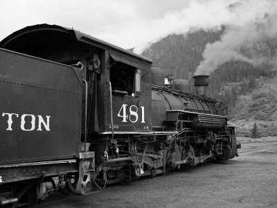Durango & Silverton railway in Silverton, CO