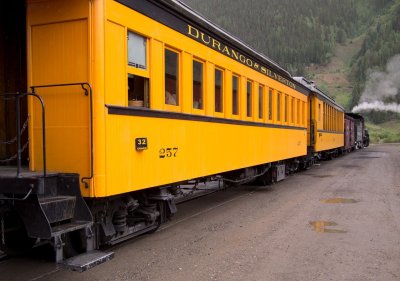 Durango & Silverton railway in Silverton, CO