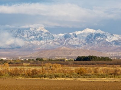 First snow of the winter in Organ Mts. overlooking Las Cruces, NM