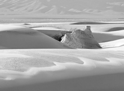 White Sands National Monument -- shot as a jpeg in monochrome mode and developed in Lightroom/Photoshop