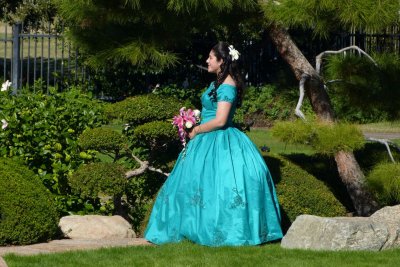 Posing in Japanese Garden, Phoenix AZ