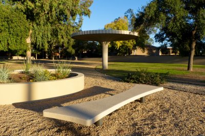 Grounds of a bank in Phoenix, AZ