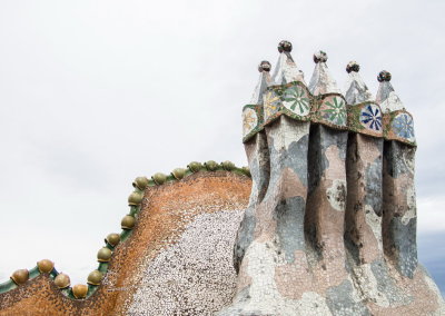Casa Batllo - roof chimneys and vents