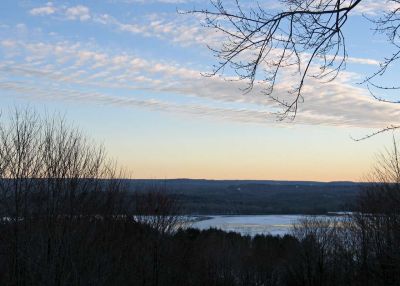 Lake view through the seasons