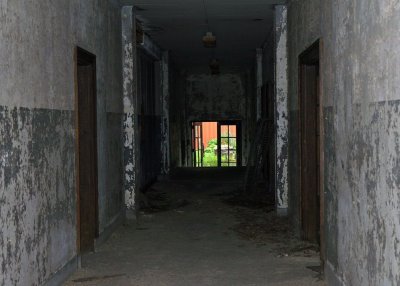 Ellis Island -- abandoned building awaiting restoration