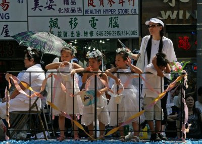 Chinese Christian church procession in Chinatown