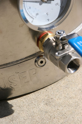 Hole plug just below valve (it wasn't quite centered)