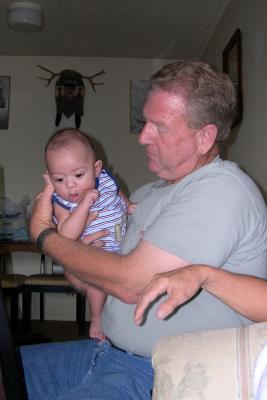 My brother, Alan, with our great-nephew, Keanu