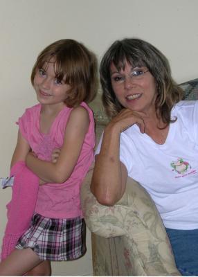 Lucy with my great niece, Eva.