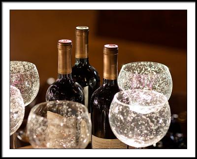 Wine glasses infused with Sunlight