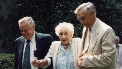 Christy, Honey and Philip, Honey's 100th birthday, 1992