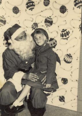 Caroline with Santa