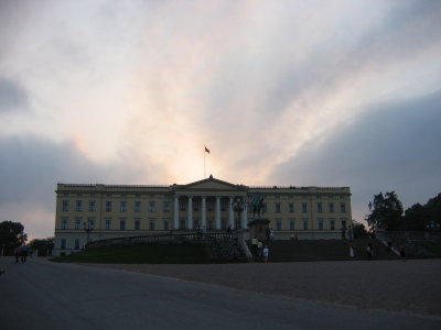 the royal palace in Oslo