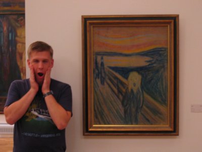 screaming at the Munch museet