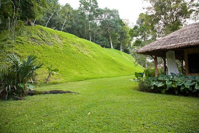 Mayan mounds surround Lodge
