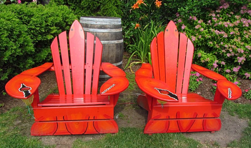 Adirondack Lobster Chairs<BR>July 4, 2011