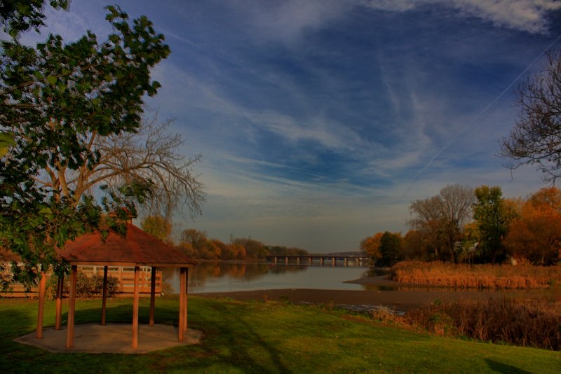 Mohawk River in HDR<BR>November 3, 2011