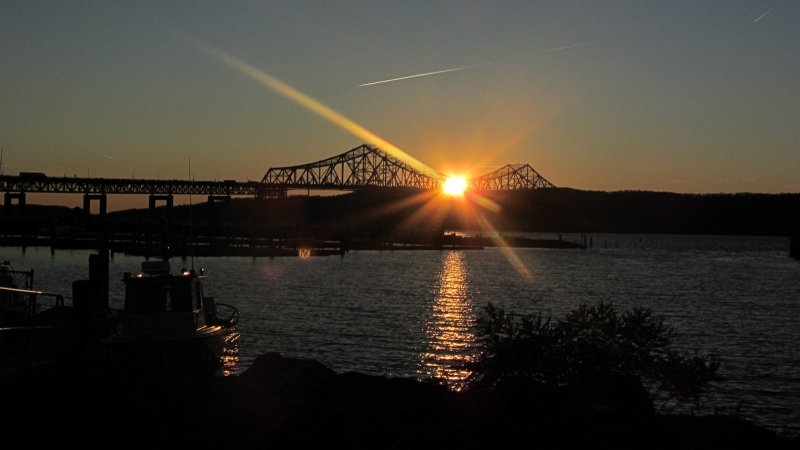 Tappan Zee Bridge at Sunset<BR>November 18, 2011