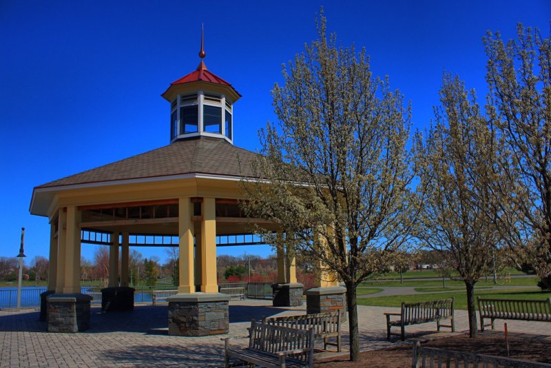 Park Gazebo in HDR<BR>March 27, 2012