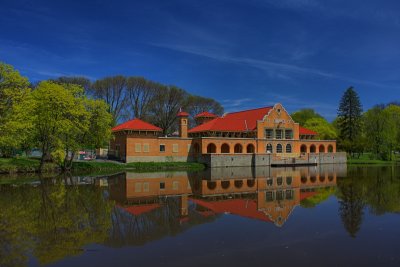 Lake House Reflection in HDR<BR>May 1, 2011
