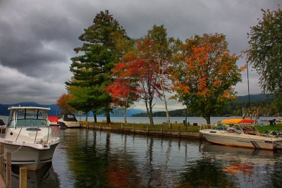 Autumn in Lake George in HDR