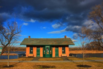 Old Rail Station in HDR<BR>January 2, 2012