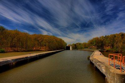Erie Canal Lock 8 in HDR<BR>April 28, 2012