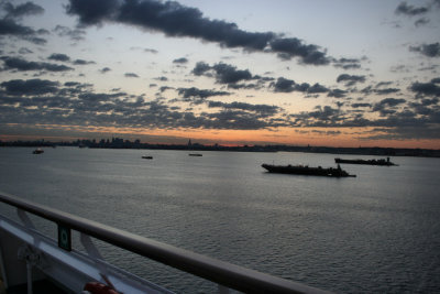 August 17, 2006<BR>New York Harbor Sunrise