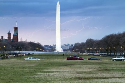 Lightning strike on the Mall