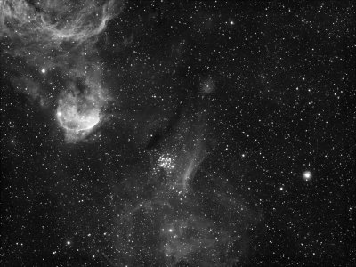 NGC 3293 or Gem Cluster in Ha