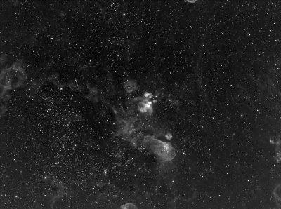 NGC 2032 in the LMC in Ha