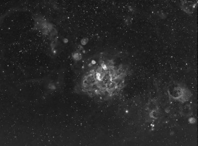 NGC 1763 in the LMC in Ha