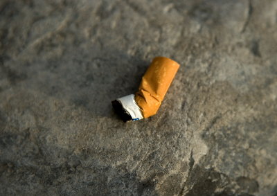 Cigarette butt pollution