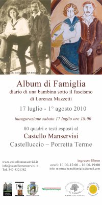 Locandina Mostra Album di Famiglia di Lorenza Mazzetti