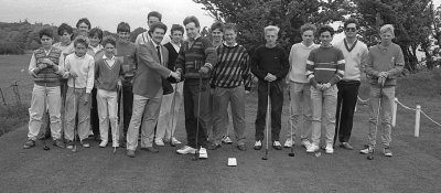Golffwyr adran iau Baron Hill Mai 1987.jpg