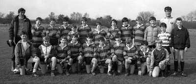 Tim Rygbi Ysgol David Hughes Mawrth 1987.jpg
