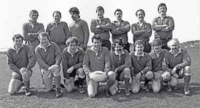 Tim Clwb Rygbi Llangefni 80au.