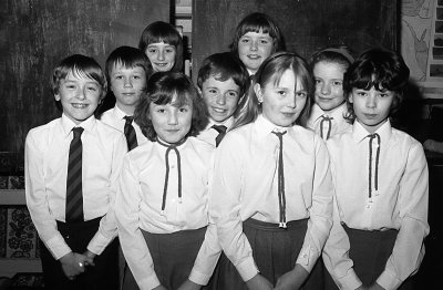 Plant ysgol Llanedwen 1985.